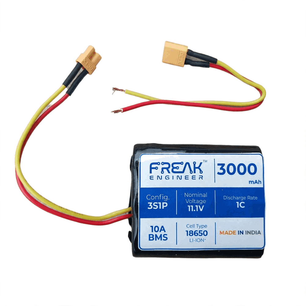 Freak Engineer 3S1P 11.1V 3000 mAh 1C with BMS